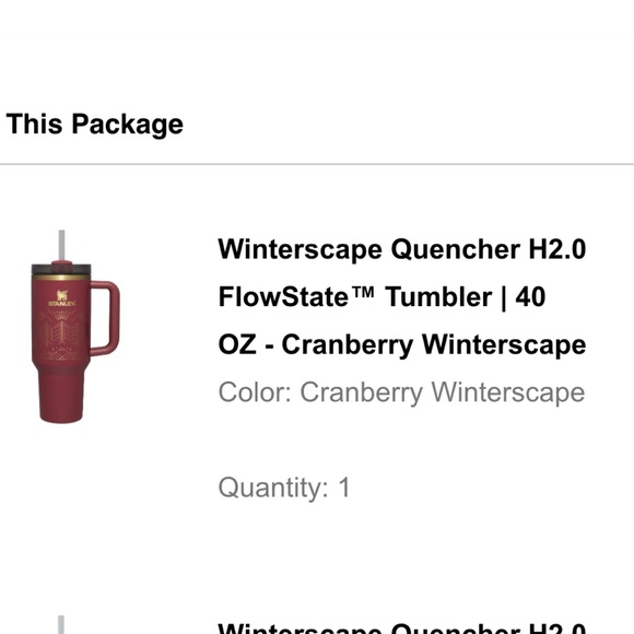 NWT/NIB Stanley WINTERSCAPE FLOWSTATE TUMBLER | 40 OZ Cranberry - Picture 3 of 11